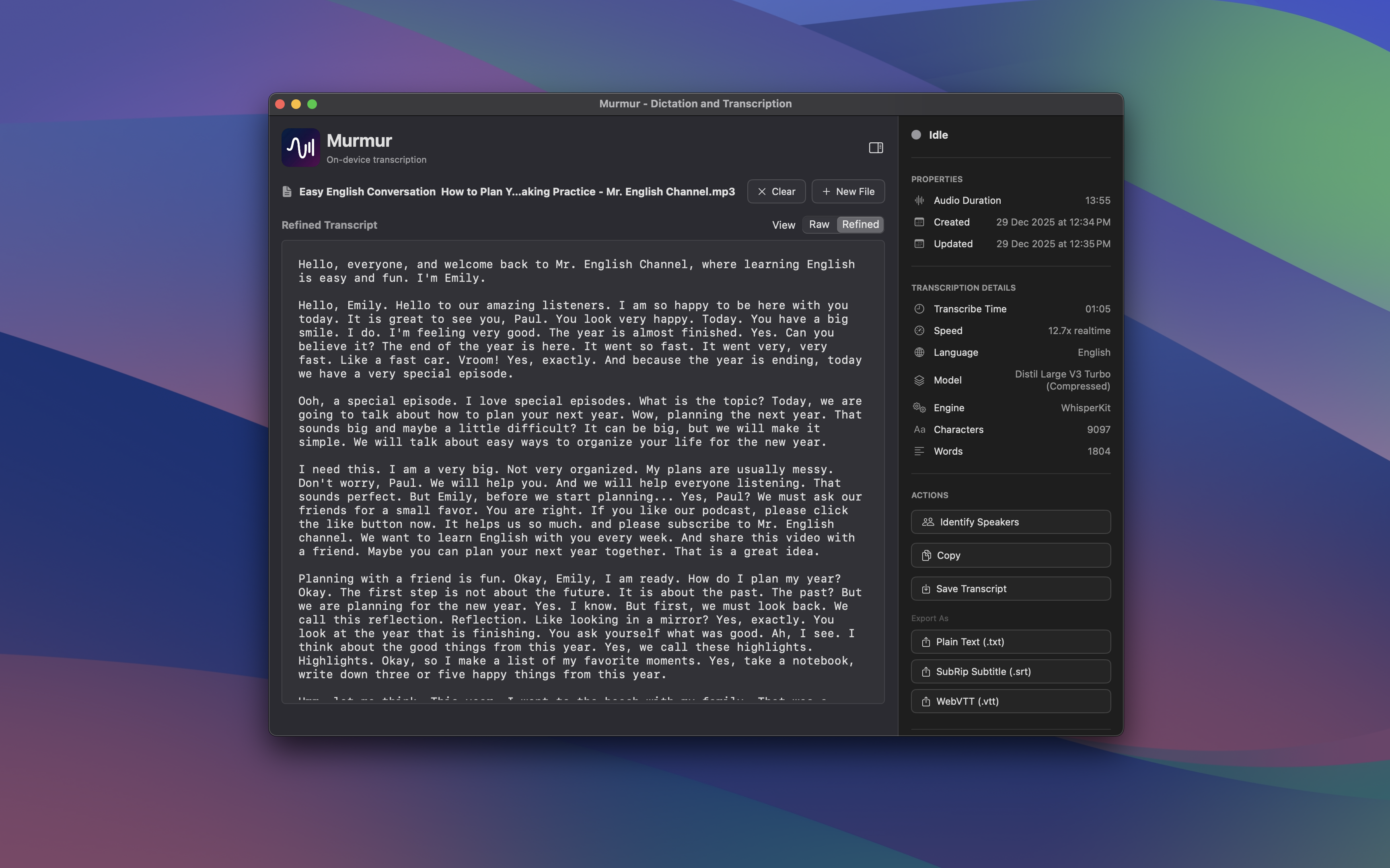 MurmurAI - Transcription