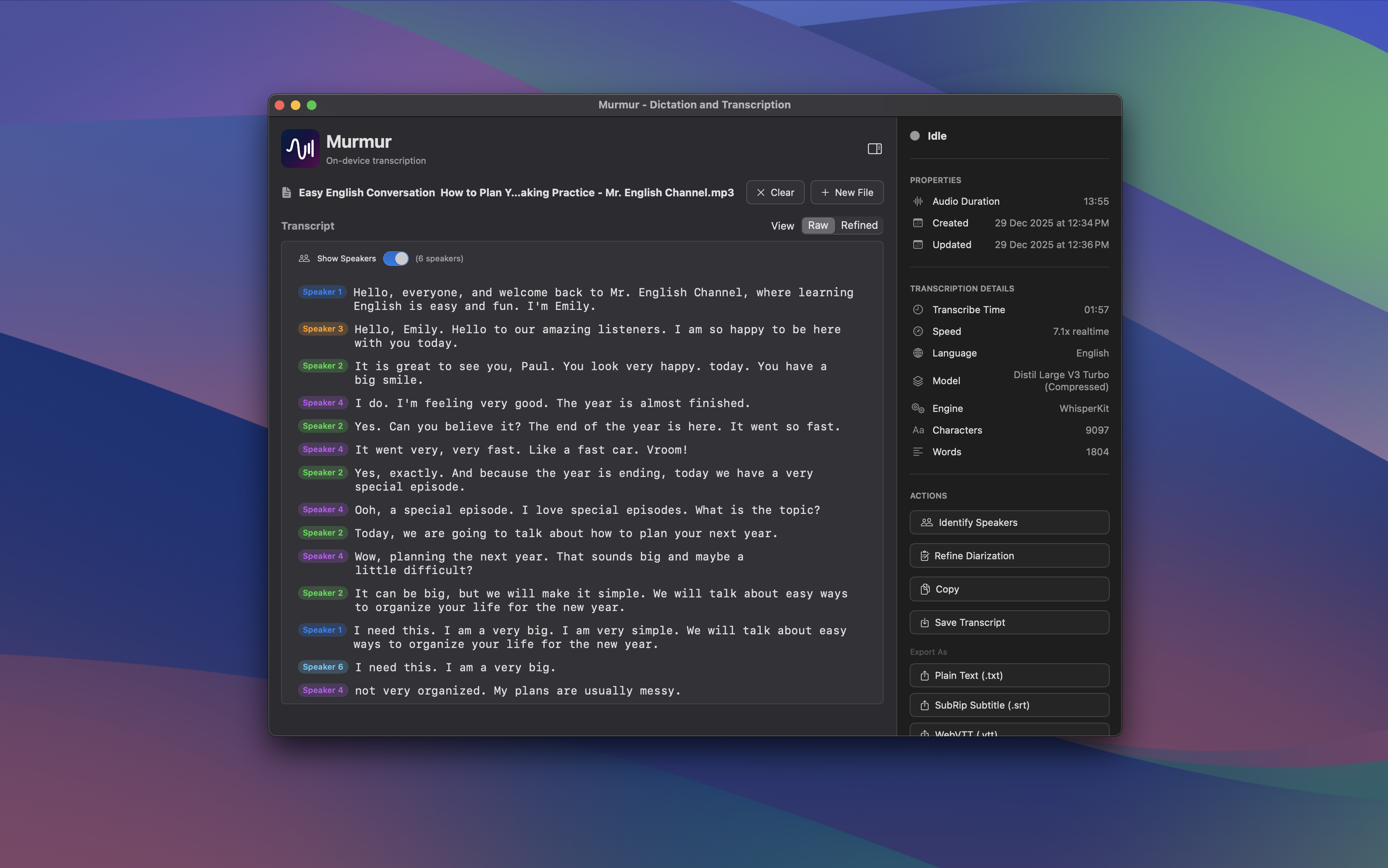 MurmurAI - Speaker ID